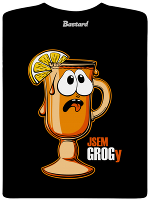 Jsem grogy pánské tričko Black