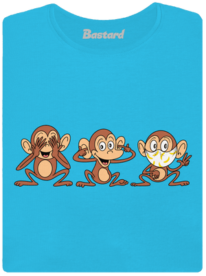 Opičky dámské tričko s lemem Blue Atol