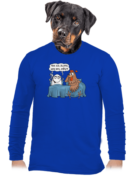 Kdo byl dřív pánské dlouhý rukáv Royal Blue