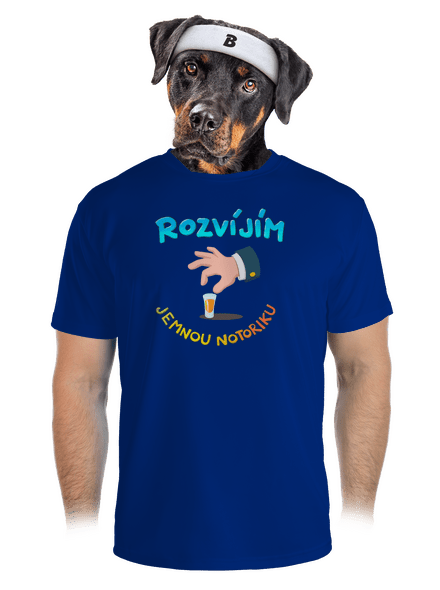 Jemná notorika pánské sportovní tričko Royal Blue Mal