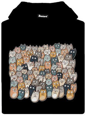 Najdi čerta pánská mikina klokanka Black