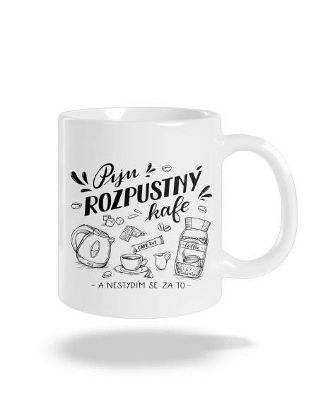 B12: Piju rozpustný klasický hrnek White