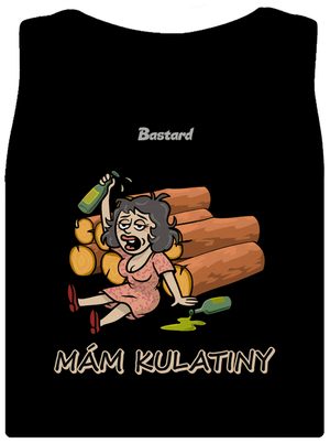 Mám kulatiny dámské tílko klasické Black