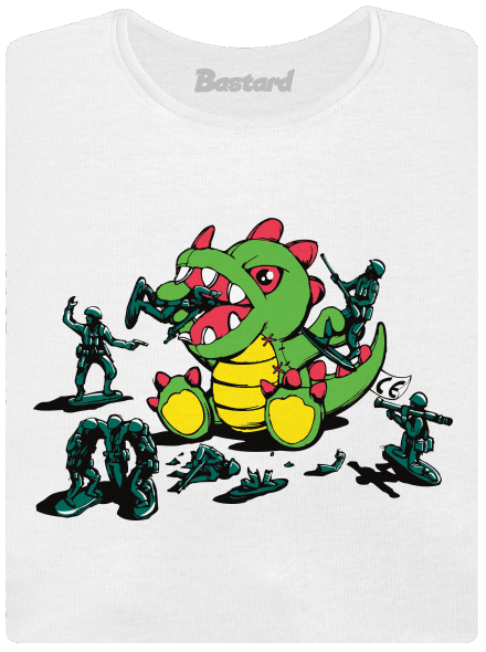 Hračky dámské tričko s lemem White