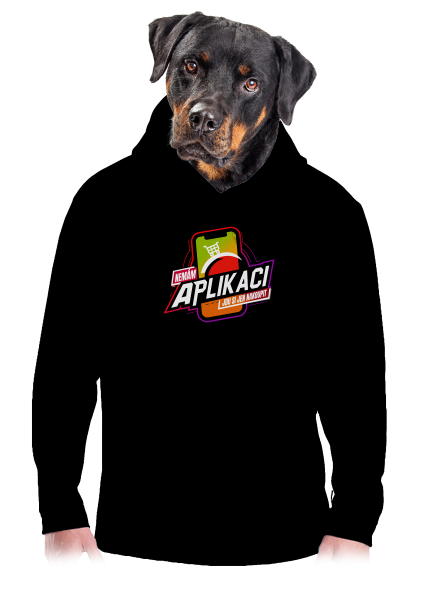 Nemám aplikaci pánská mikina klokanka Black