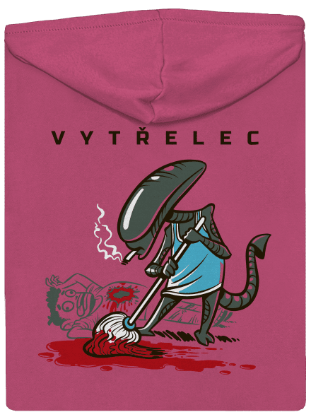 Vytřelec dámská mikina na zip Magenta