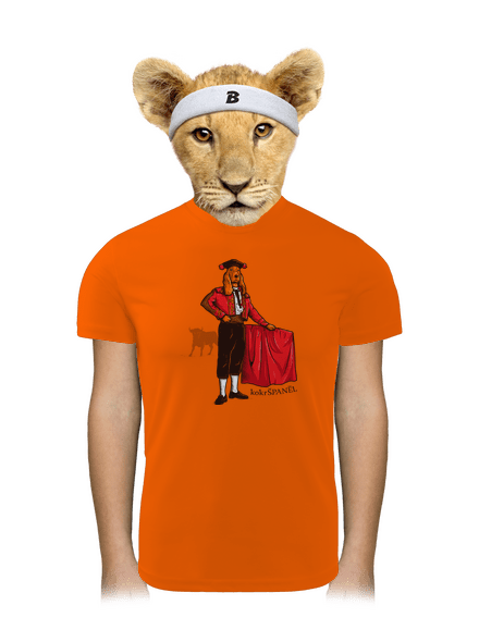 Kokršpaněl dětské sportovní tričko Neon Orange