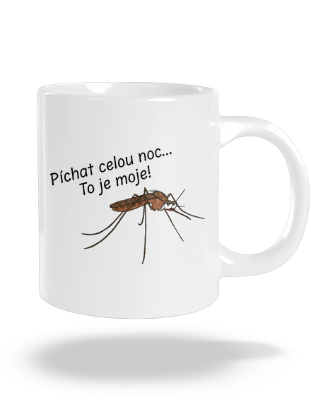 Komár s výdrží velký hrnek White