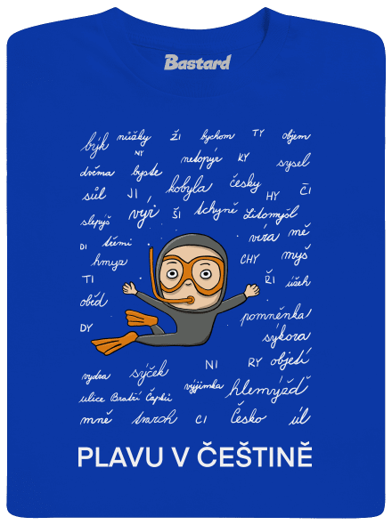 Plavu v češtině dětské tričko Royal Blue