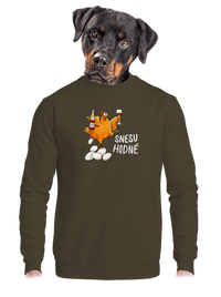 unisex mikina bez kapuce