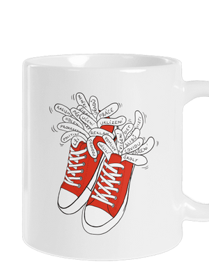 Plný kecky klasický hrnek White