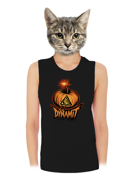 Dýňamit dámské tílko volné Black