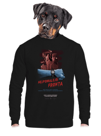 unisex mikina bez kapuce