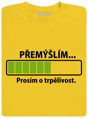 Přemýšlím dětské tričko Gold