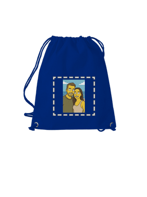 Simpsonovi z vlastní fotky vak Royal Blue Mal