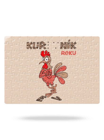 Kur(ev)ník roku puzzle White