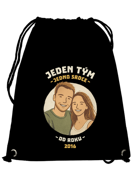 Jeden tým z vlastní fotky vak Black
