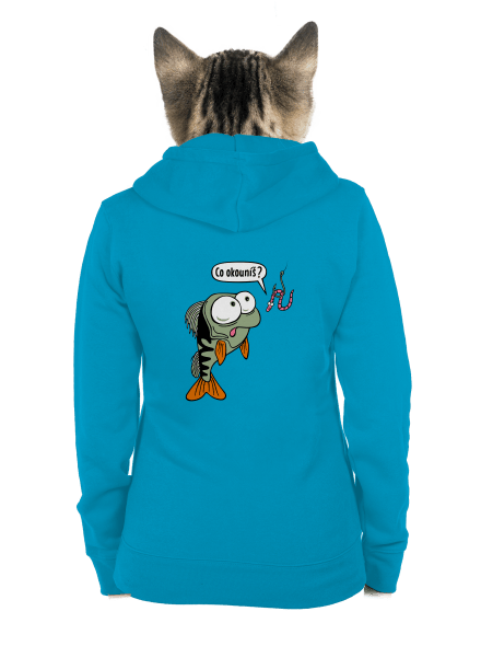 Co okouníš? dámská mikina na zip Blue Atol