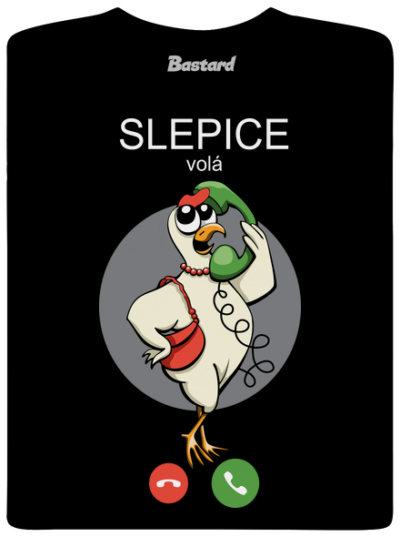 Slepice volá pánské dlouhý rukáv Black