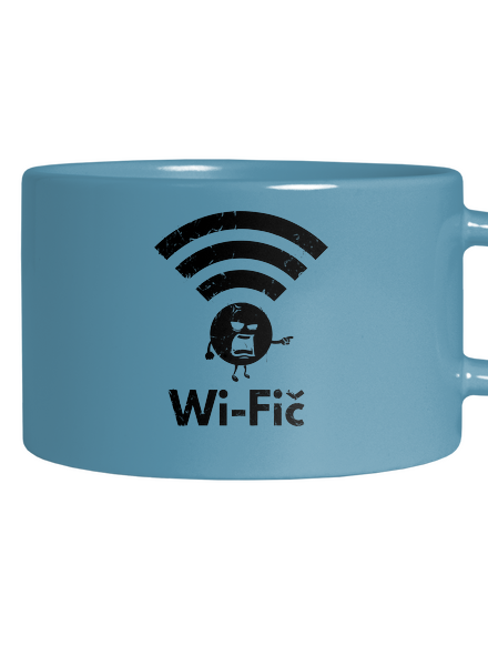 Wifič hrnek makronka Blue Macaron