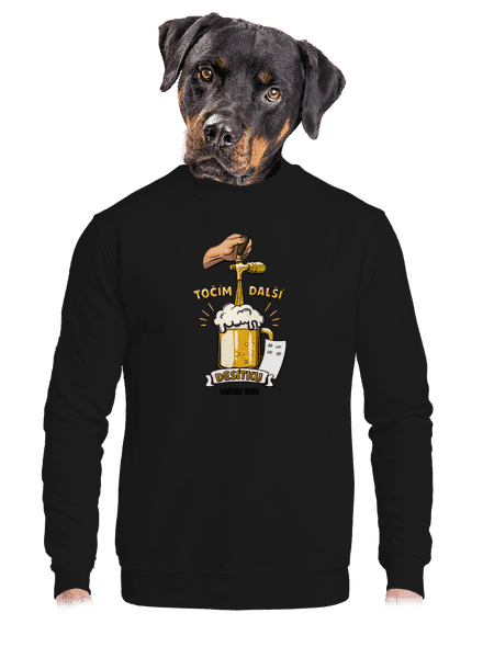 Točím další desítku unisex mikina bez kapuce Black