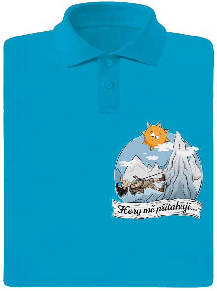 Hory mě přitahují pánská polokošile Blue Atol