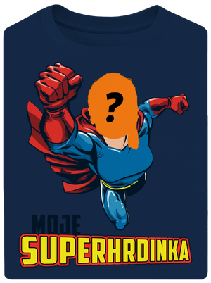 Moje superhrdinka unisex tričko oversized Midnight Blue