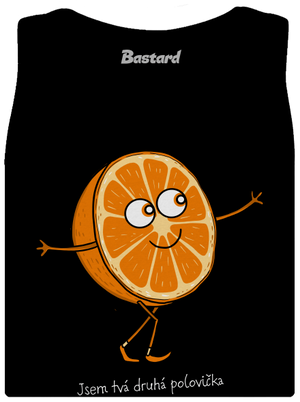 Druhá polovička dámské tílko klasické Black