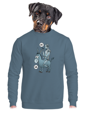 unisex mikina bez kapuce