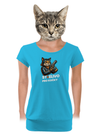 dámské tričko s lemem