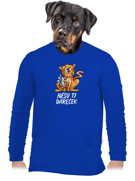 Nesu ti dáreček  pánské dlouhý rukáv Royal Blue