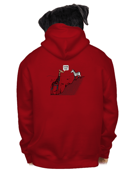 Stačím, pojď pánská mikina na zip Red