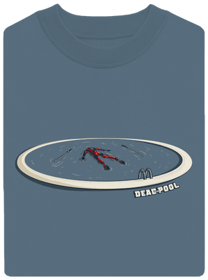 Dead in pool unisex mikina bez kapuce Nordic Blue