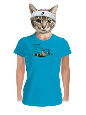 Snail test dámské sportovní tričko Blue Atol