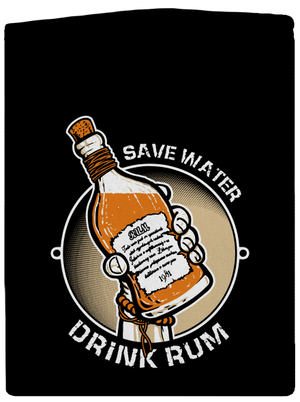 Save Water dámská mikina na zip Black