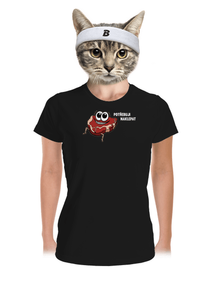 Chceš naklepat? dámské sportovní tričko Black