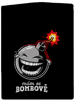 Mám se bombově dámská mikina na zip Black