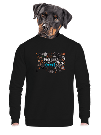 unisex mikina bez kapuce