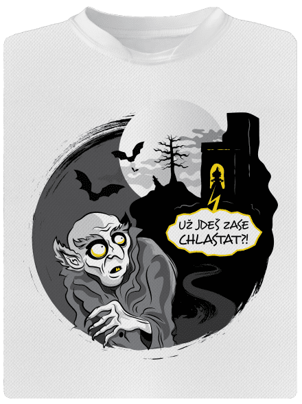 Nosferatu pánské sportovní tričko White