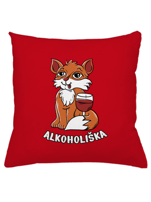 Vínová Alkoholiška polštář Red