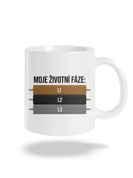 Moje životní fáze klasický hrnek White