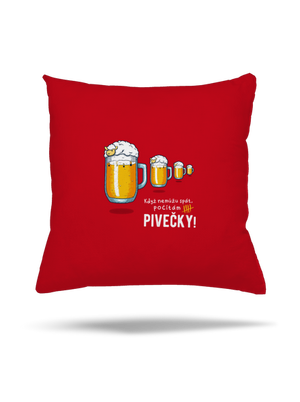 Pivečka polštář Red