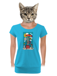 dámské tričko s lemem