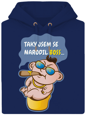 Boss unisex mikina premium Navy