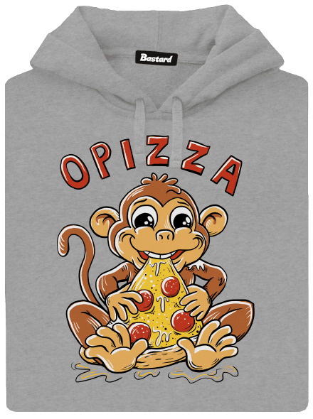 Opizza pánská mikina klokanka Light Melange