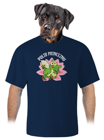 Polib princeznu a prince unisex tričko oversized Midnight Blue
