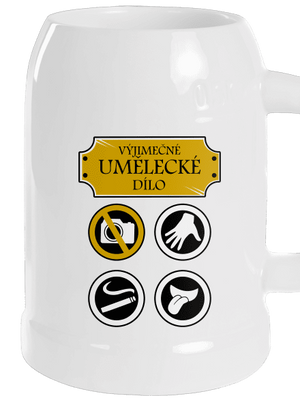 Umělecké dílo půllitr White