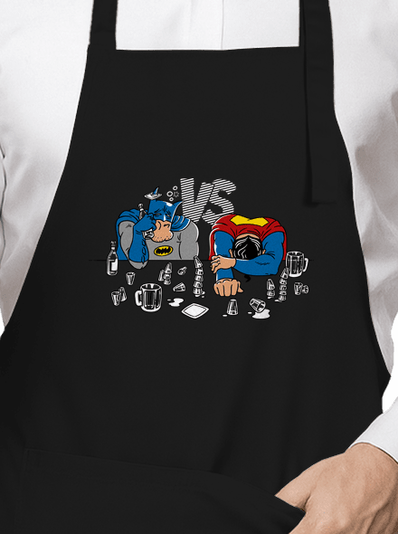 Souboj superhrdinů zástěra Black