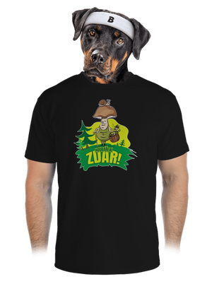 Houbaření zdar pánské sportovní tričko Black