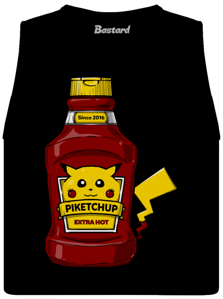 Piketchup dámské tílko volné Black